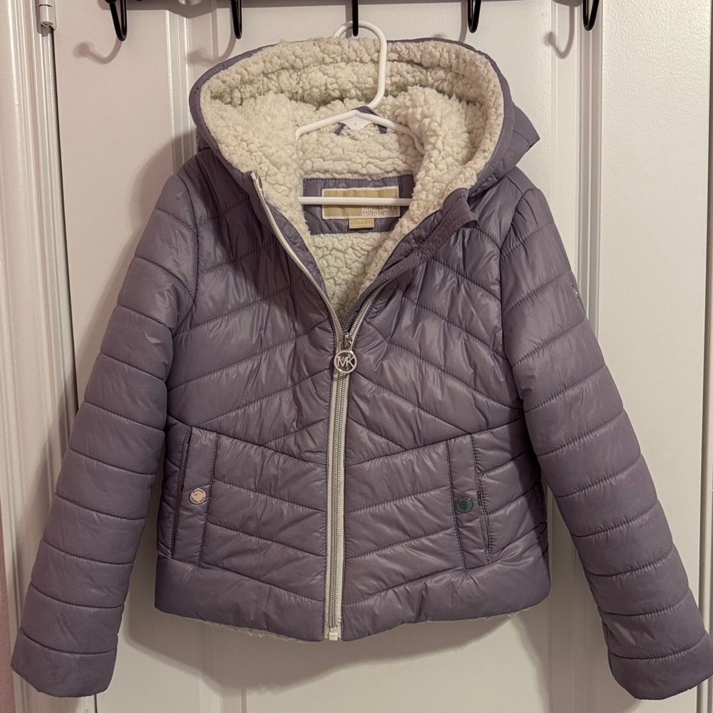 Girl’s Michael Kors Lavender Quilted Puffer Jacket